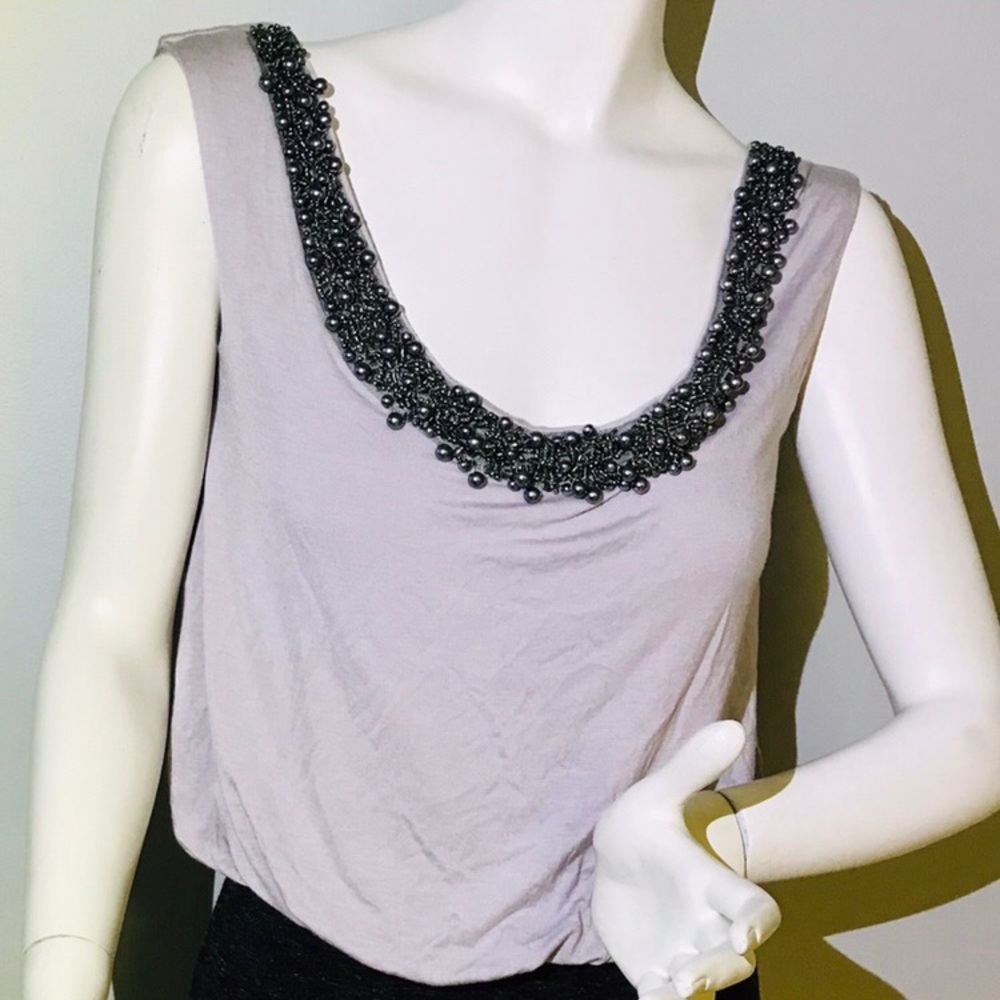 NWT Costa Blanca Beaded Scoop dress